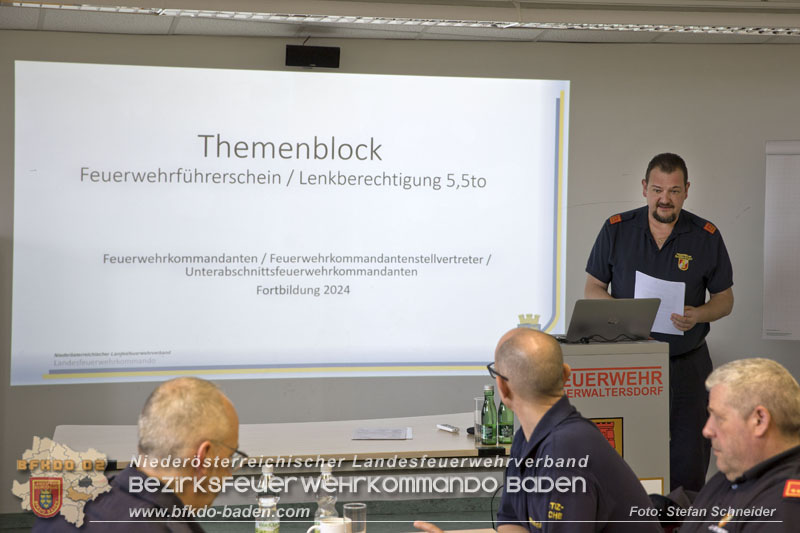 20240224 Feuerwehrkommandanten-Fortbildung in Oberwaltersdorf   Foto: Stefan Schneider BFKDO BADEN