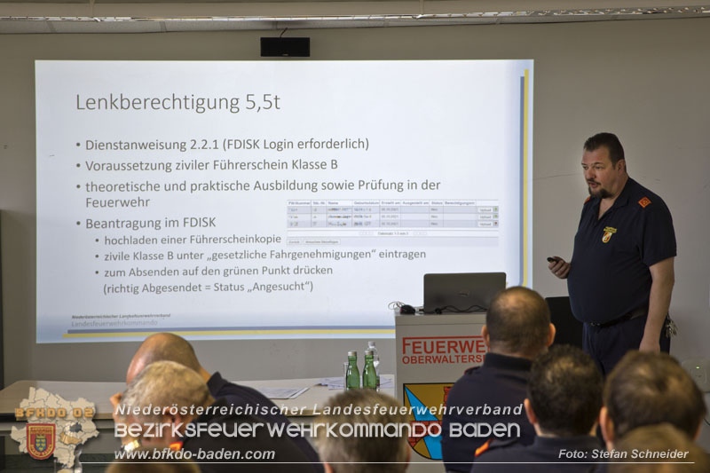 20240224 Feuerwehrkommandanten-Fortbildung in Oberwaltersdorf   Foto: Stefan Schneider BFKDO BADEN
