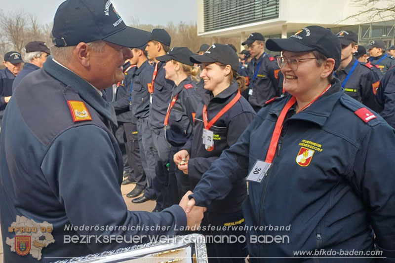 24. Bewerb um das NÖ Feuerwehr-Funkleistungsabzeichen 2024 - Teilnehmer aus dem Bezirk BADEN