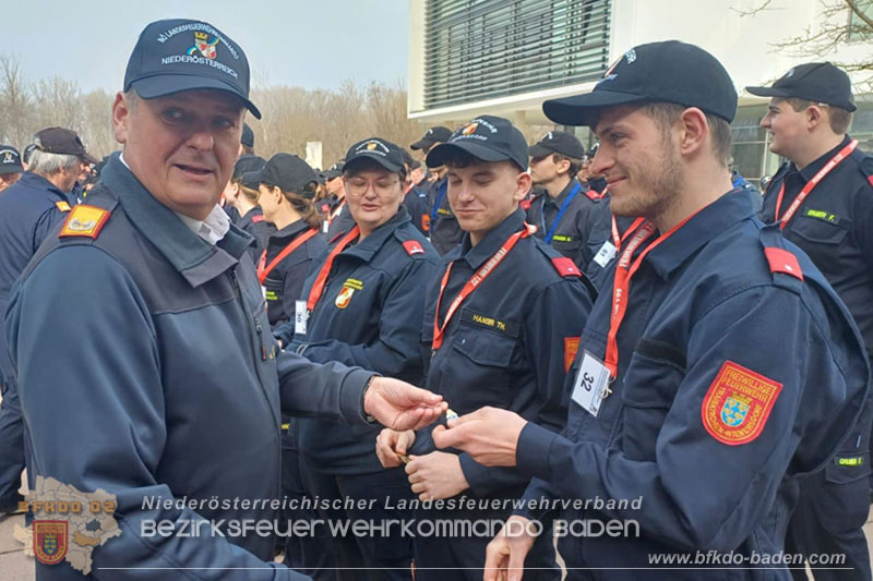 24. Bewerb um das NÖ Feuerwehr-Funkleistungsabzeichen 2024 - Teilnehmer aus dem Bezirk BADEN