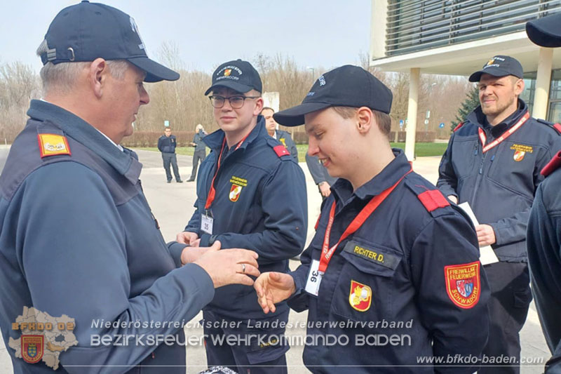 24. Bewerb um das NÖ Feuerwehr-Funkleistungsabzeichen 2024 - Teilnehmer aus dem Bezirk BADEN