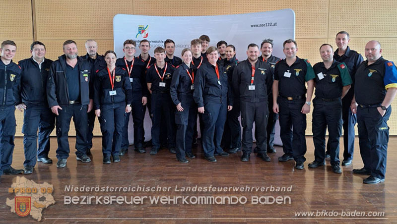 24. Bewerb um das NÖ Feuerwehr-Funkleistungsabzeichen 2024 - Teilnehmer aus dem Bezirk BADEN