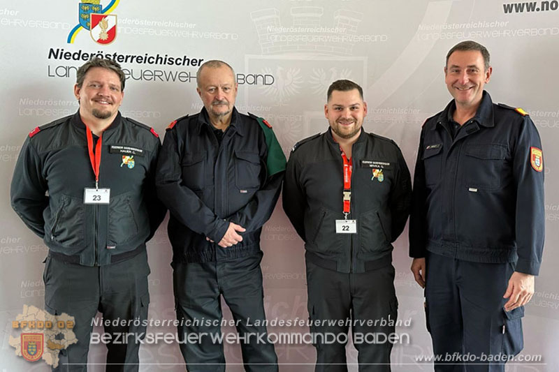 24. Bewerb um das NÖ Feuerwehr-Funkleistungsabzeichen 2024 - Teilnehmer aus dem Bezirk BADEN