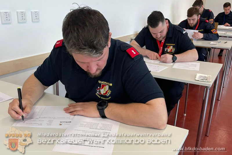 24. Bewerb um das NÖ Feuerwehr-Funkleistungsabzeichen 2024 - Teilnehmer aus dem Bezirk BADEN