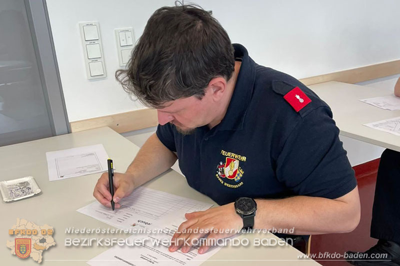 24. Bewerb um das NÖ Feuerwehr-Funkleistungsabzeichen 2024 - Teilnehmer aus dem Bezirk BADEN