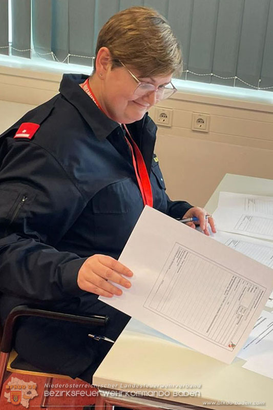24. Bewerb um das NÖ Feuerwehr-Funkleistungsabzeichen 2024 - Teilnehmer aus dem Bezirk BADEN