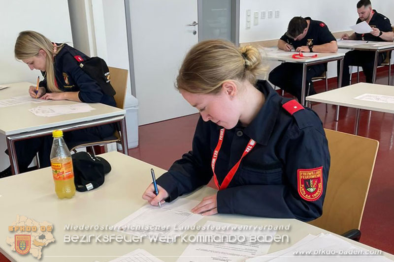 24. Bewerb um das NÖ Feuerwehr-Funkleistungsabzeichen 2024 - Teilnehmer aus dem Bezirk BADEN