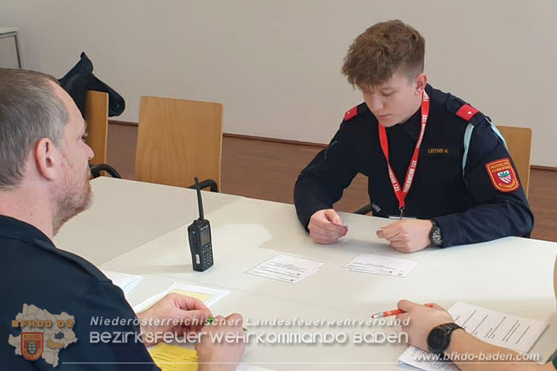 24. Bewerb um das NÖ Feuerwehr-Funkleistungsabzeichen 2024 - Teilnehmer aus dem Bezirk BADEN