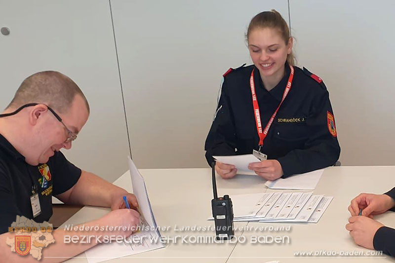 24. Bewerb um das NÖ Feuerwehr-Funkleistungsabzeichen 2024 - Teilnehmer aus dem Bezirk BADEN