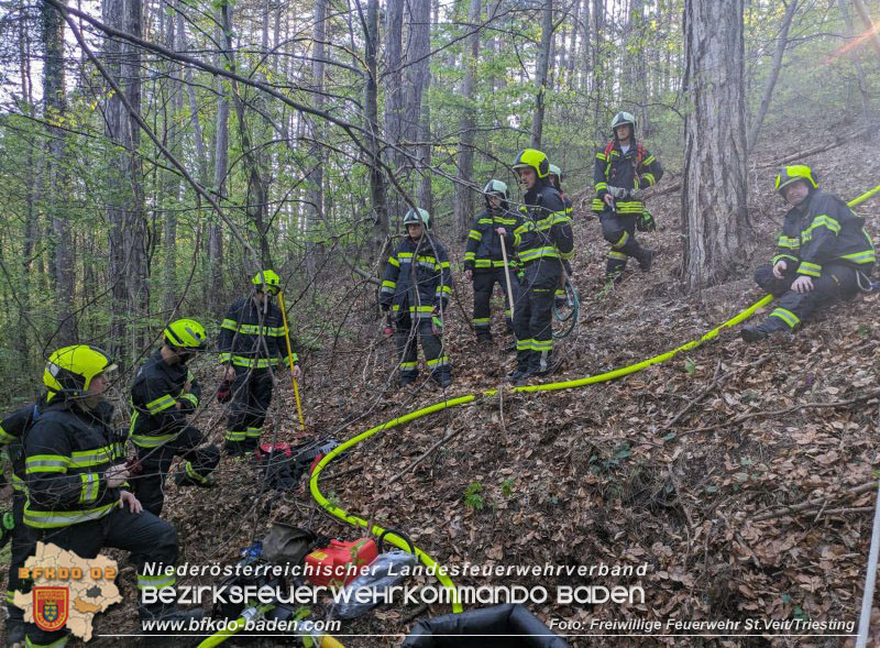 20240413 Zweite Übung der Waldbrandgruppe Abschnitt Pottenstein  Foto: Michael Zehetner / Freiwillige Feuerwehr St.Veit a.d.Triesting