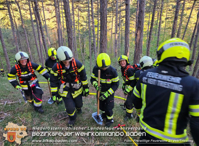 20240413 Zweite Übung der Waldbrandgruppe Abschnitt Pottenstein  Foto: Michael Zehetner / Freiwillige Feuerwehr St.Veit a.d.Triesting