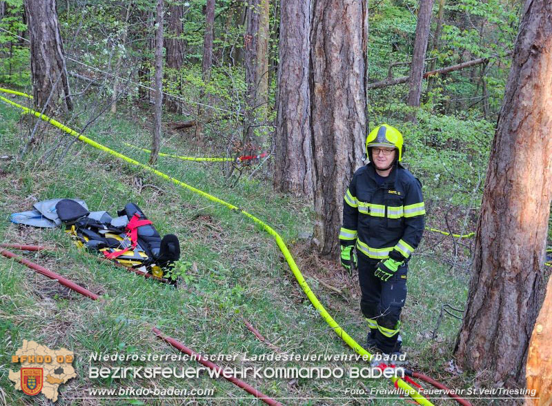 20240413 Zweite Übung der Waldbrandgruppe Abschnitt Pottenstein  Foto: Michael Zehetner / Freiwillige Feuerwehr St.Veit a.d.Triesting