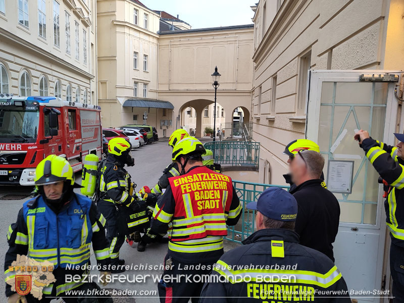 20240417_Abschnittsübung - Erdbeben löst Brand im Badener Stadttheater aus  Foto: Fritz Beichbuchner FF Baden-Stadt