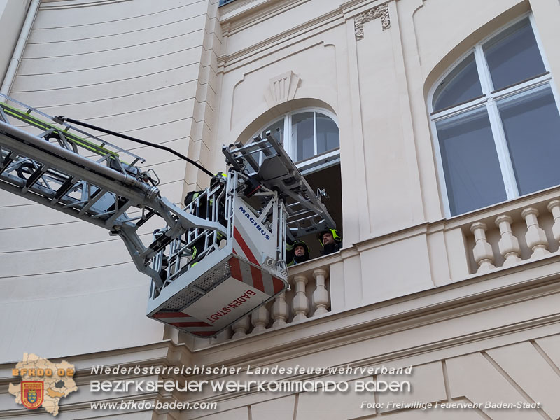 20240417_Abschnittsübung - Erdbeben löst Brand im Badener Stadttheater aus  Foto: Fritz Beichbuchner FF Baden-Stadt