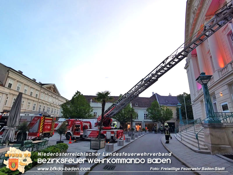 20240417_Abschnittsübung - Erdbeben löst Brand im Badener Stadttheater aus  Foto: Fritz Beichbuchner FF Baden-Stadt