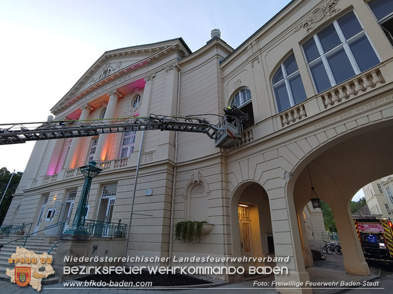 20240417_Abschnittsübung - Erdbeben löst Brand im Badener Stadttheater aus  Foto: Fritz Beichbuchner FF Baden-Stadt