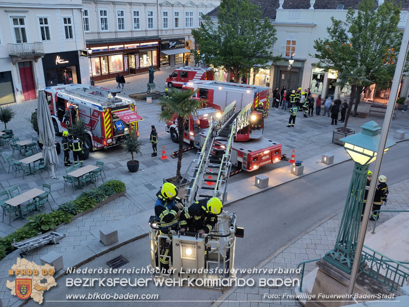 20240417_Abschnittsübung - Erdbeben löst Brand im Badener Stadttheater aus  Foto: Fritz Beichbuchner FF Baden-Stadt