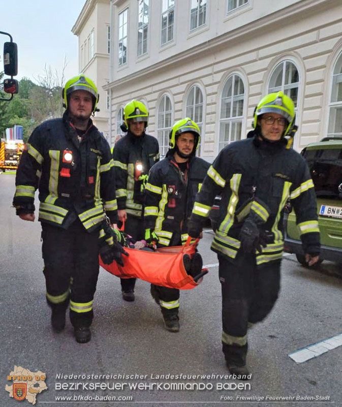 20240417_Abschnittsübung - Erdbeben löst Brand im Badener Stadttheater aus  Foto: Roman Wöhrer FF Baden-Stadt