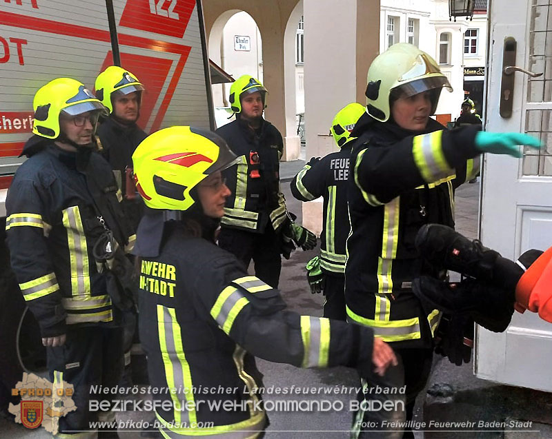 20240417_Abschnittsübung - Erdbeben löst Brand im Badener Stadttheater aus  Foto: Roman Wöhrer FF Baden-Stadt