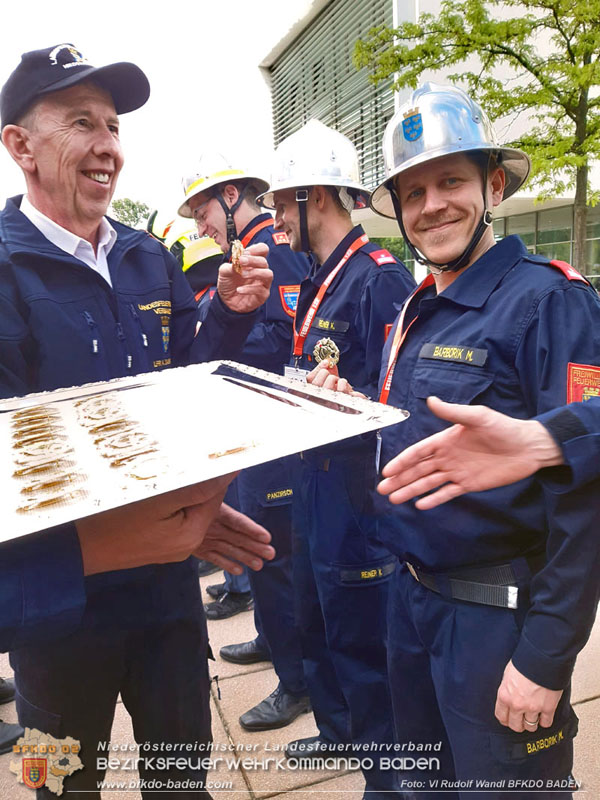 20240511_Die erfolgreichen Teilnehmer des FLA GOLD aus dem Bezirk Baden Foto: Rudolf Wandl BFKDO BADEN