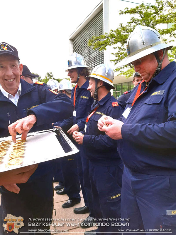 20240511_Die erfolgreichen Teilnehmer des FLA GOLD aus dem Bezirk Baden Foto: Rudolf Wandl BFKDO BADEN