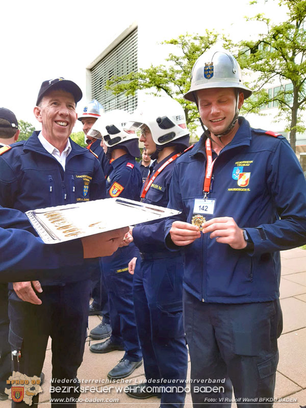 20240511_Die erfolgreichen Teilnehmer des FLA GOLD aus dem Bezirk Baden Foto: Rudolf Wandl BFKDO BADEN