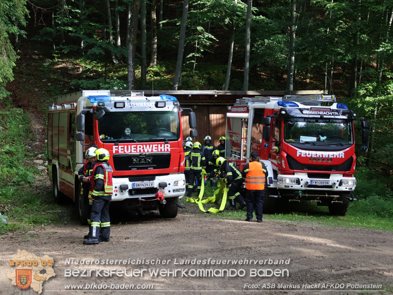 20240601 Abschnittsübung Waldbrand" 2024 in Furth-Pottenstein-Weissenbach  Foto: ASB Markus Hackl AFKDO Pottenstein
