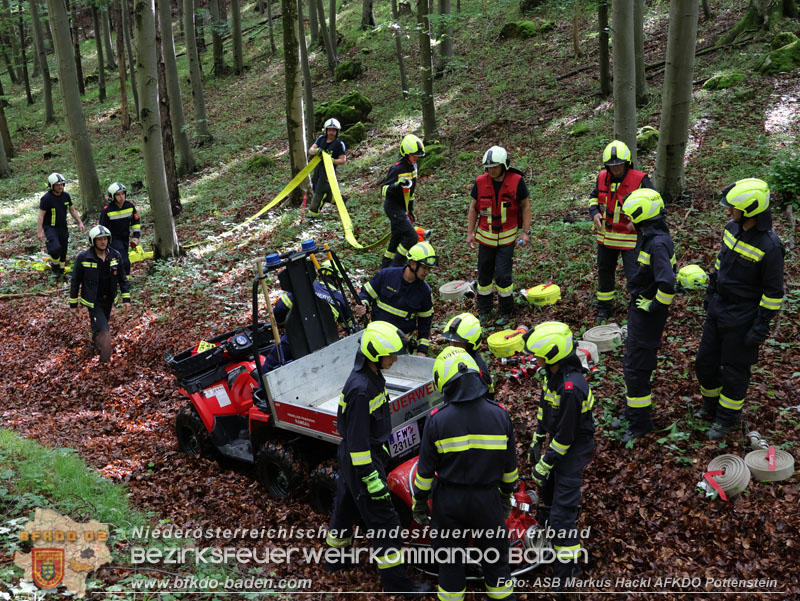 20240601 Abschnittsübung Waldbrand" 2024 in Furth-Pottenstein-Weissenbach  Foto: ASB Markus Hackl AFKDO Pottenstein