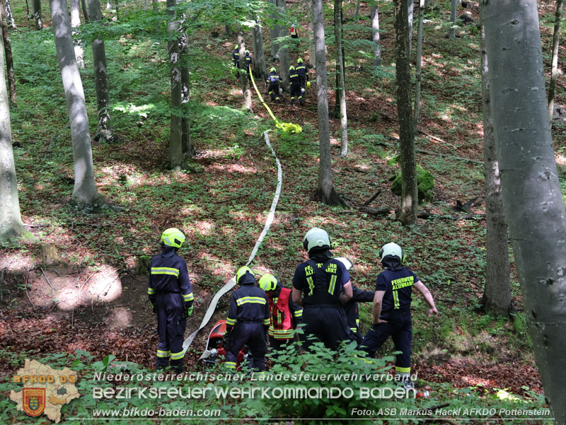 20240601 Abschnittsübung Waldbrand" 2024 in Furth-Pottenstein-Weissenbach  Foto: ASB Markus Hackl AFKDO Pottenstein