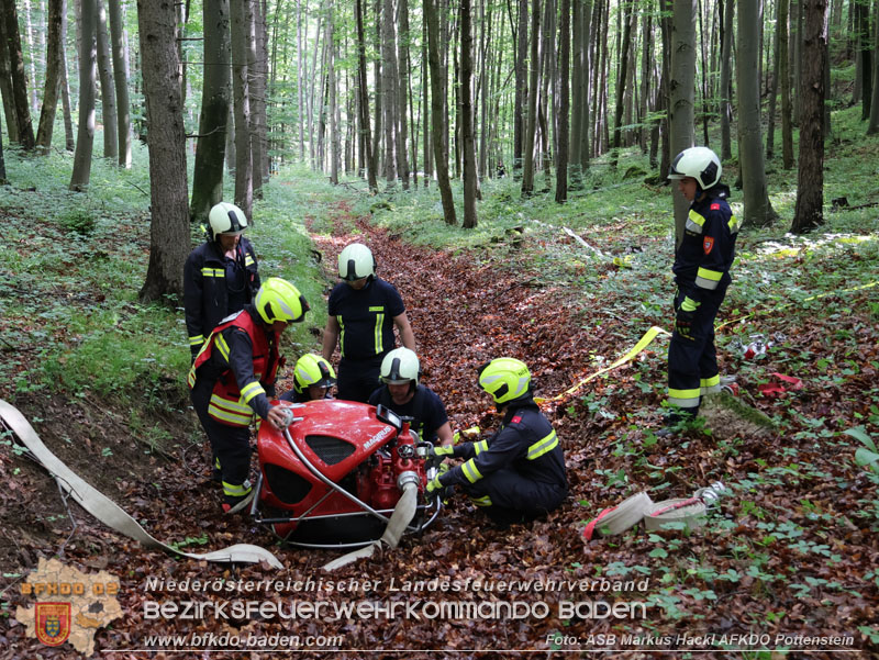 20240601 Abschnittsübung Waldbrand" 2024 in Furth-Pottenstein-Weissenbach  Foto: ASB Markus Hackl AFKDO Pottenstein