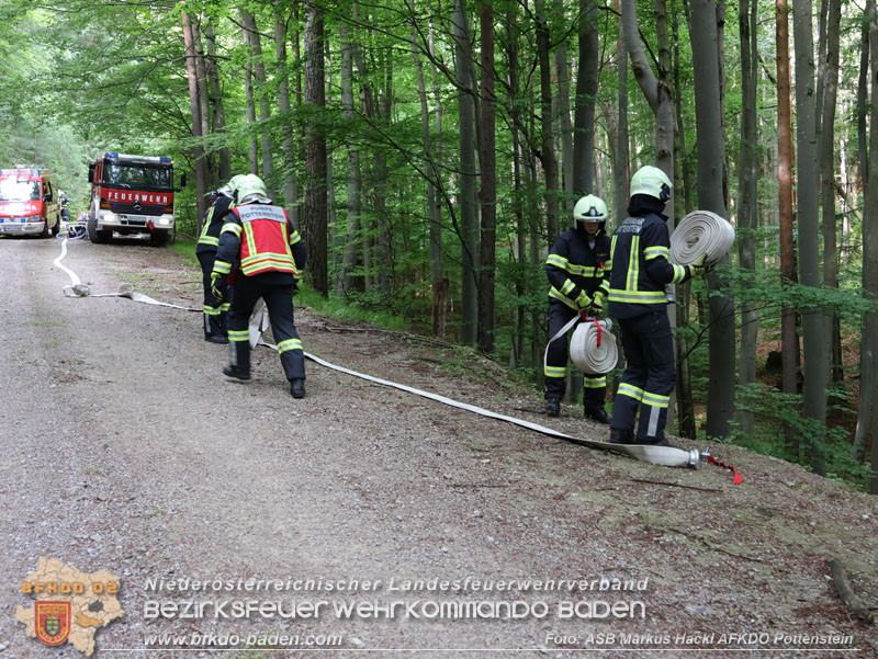 20240601 Abschnittsübung Waldbrand" 2024 in Furth-Pottenstein-Weissenbach  Foto: ASB Markus Hackl AFKDO Pottenstein
