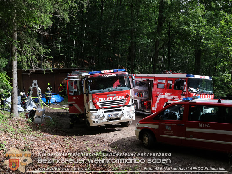 20240601 Abschnittsübung Waldbrand" 2024 in Furth-Pottenstein-Weissenbach  Foto: ASB Markus Hackl AFKDO Pottenstein