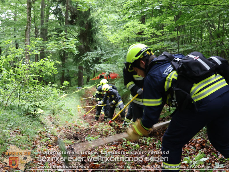20240601 Abschnittsübung Waldbrand" 2024 in Furth-Pottenstein-Weissenbach  Foto: ASB Markus Hackl AFKDO Pottenstein