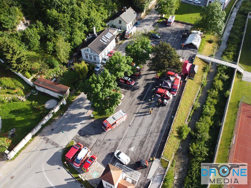 20240601 Abschnittsübung Waldbrand" 2024 in Furth-Pottenstein-Weissenbach  Foto: Christoph Seewald Drohne Media