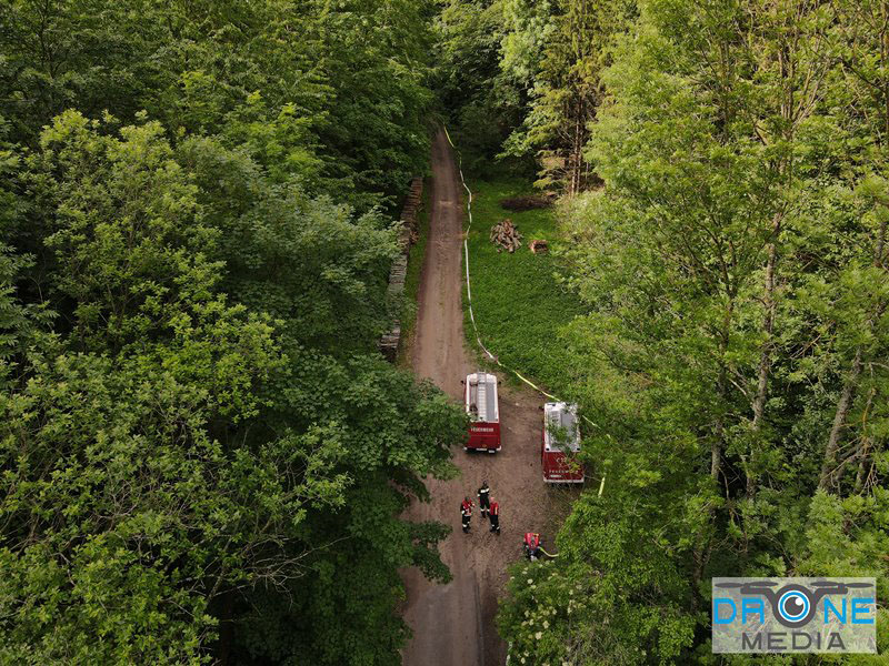 20240601 Abschnittsübung Waldbrand" 2024 in Furth-Pottenstein-Weissenbach  Foto: Christoph Seewald Drohne Media