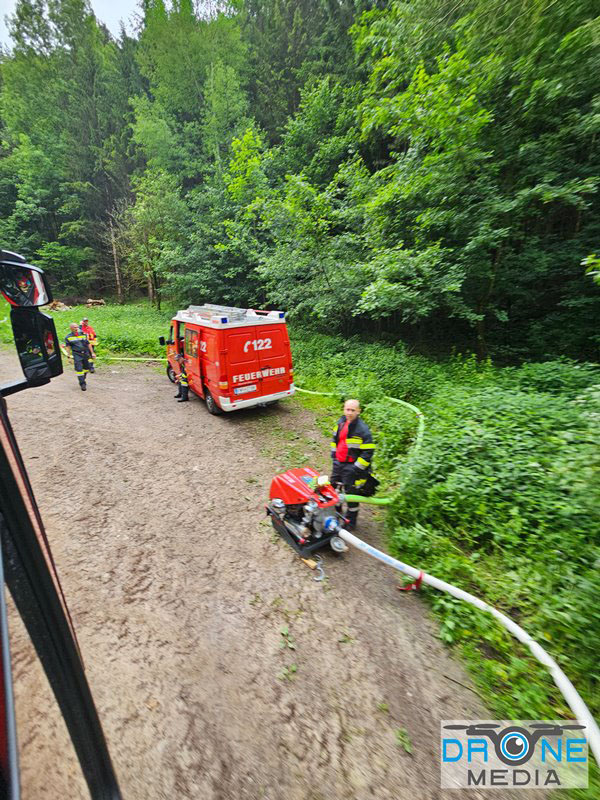 20240601 Abschnittsübung Waldbrand" 2024 in Furth-Pottenstein-Weissenbach Foto: Christoph Seewald Drohne Media