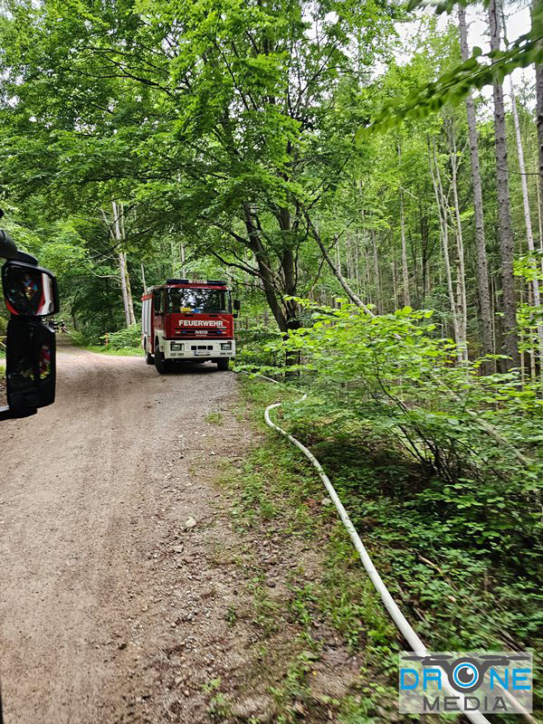 20240601 Abschnittsübung Waldbrand" 2024 in Furth-Pottenstein-Weissenbach Foto: Christoph Seewald Drohne Media