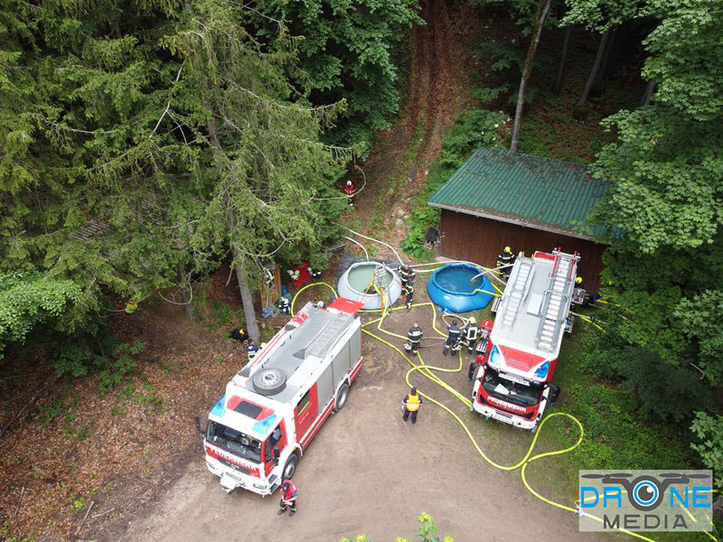 20240601 Abschnittsübung Waldbrand" 2024 in Furth-Pottenstein-Weissenbach Foto: Christoph Seewald Drohne Media