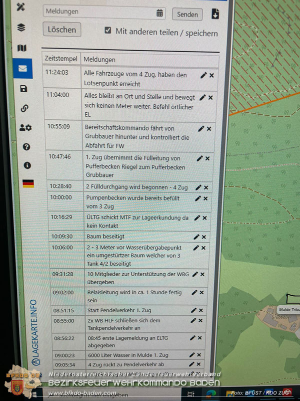 20240601 Abschnittsübung Waldbrand" 2024 in Furth-Pottenstein-Weissenbach Foto: BFÜST BADEN