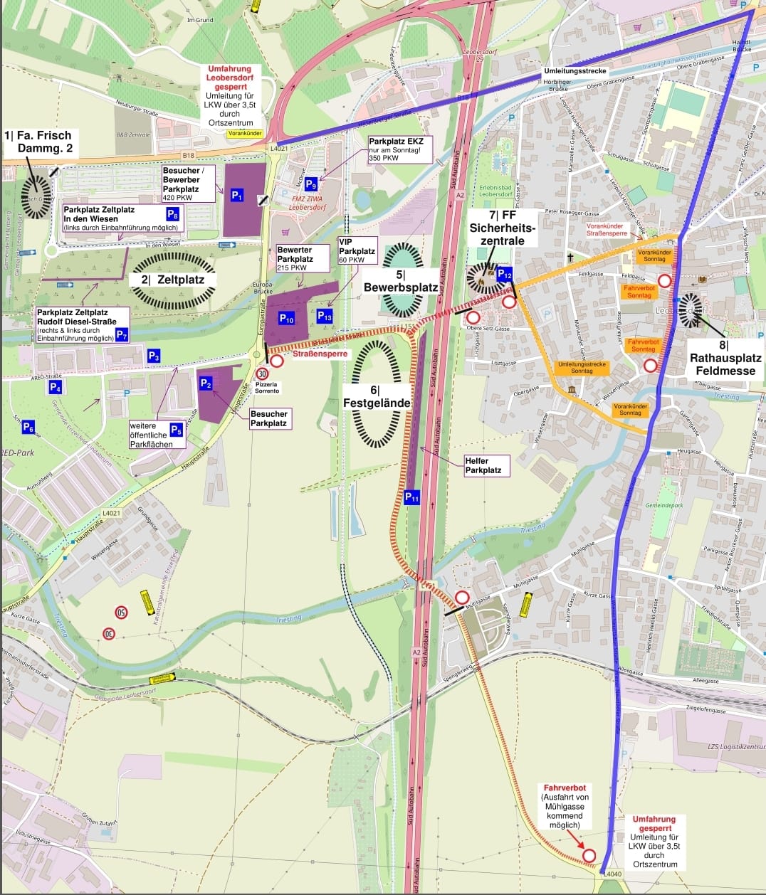 !WICHTIGE INFO Verkehrskonzept! NÖ. LFLB 2024 Leobersdorf
