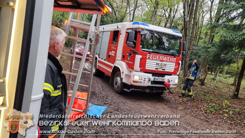 20241005_Abschnittsfeuerwehrübung in Pfaffstätten Waldgebiet Rund um die Rudolf Prokschhütte  Foto: Stefan Schneider FF Baden-Stadt
