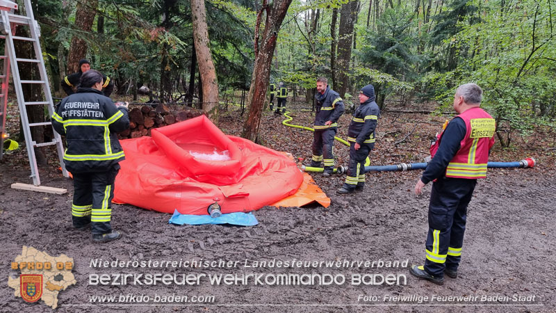 20241005_Abschnittsfeuerwehrübung in Pfaffstätten Waldgebiet Rund um die Rudolf Prokschhütte  Foto: Stefan Schneider FF Baden-Stadt