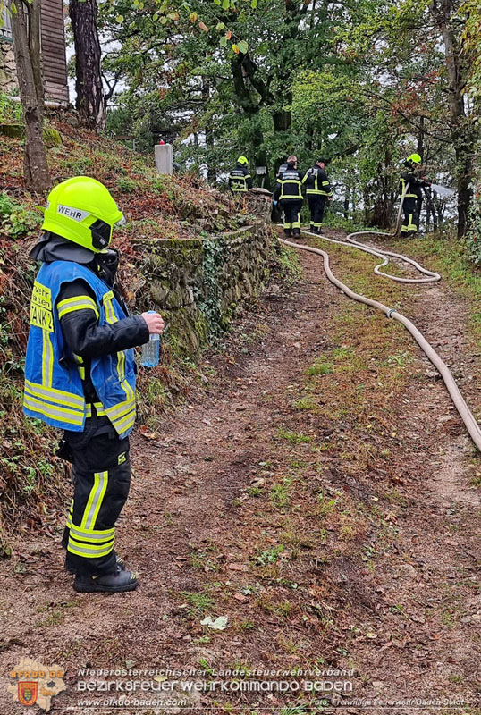 20241005_Abschnittsfeuerwehrübung in Pfaffstätten Waldgebiet Rund um die Rudolf Prokschhütte  Foto: Stefan Schneider FF Baden-Stadt