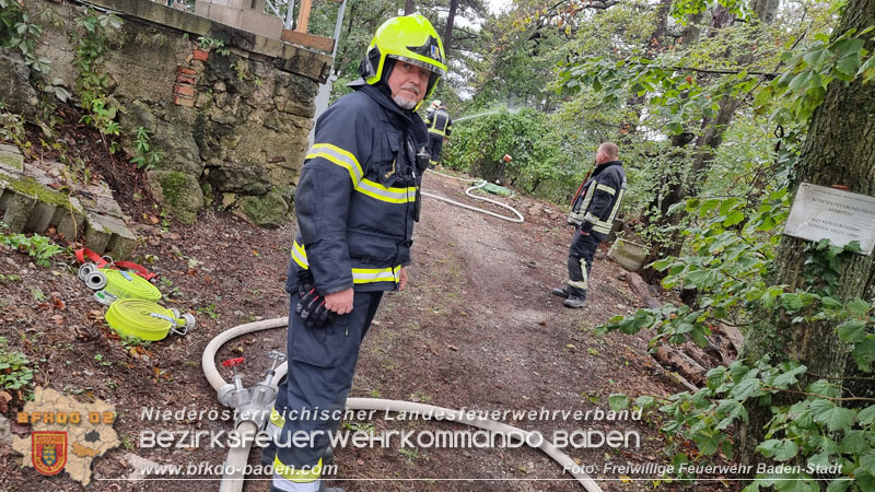 20241005_Abschnittsfeuerwehrübung in Pfaffstätten Waldgebiet Rund um die Rudolf Prokschhütte  Foto: Stefan Schneider FF Baden-Stadt