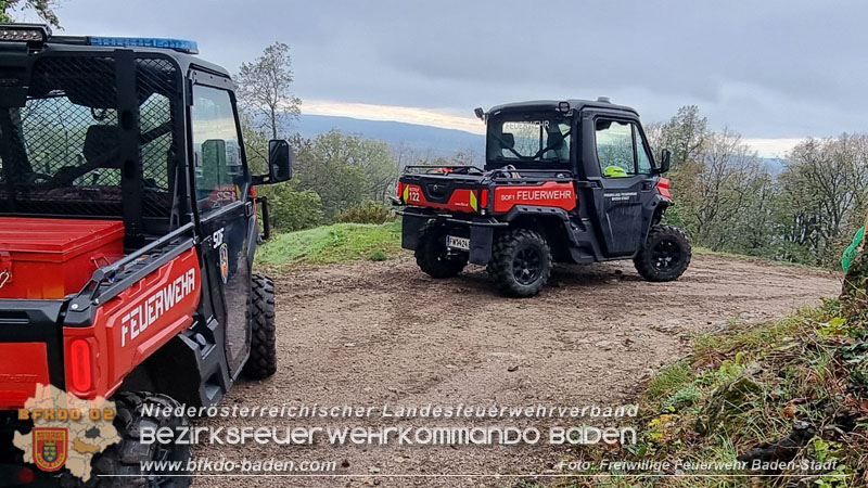20241005_Abschnittsfeuerwehrübung in Pfaffstätten Waldgebiet Rund um die Rudolf Prokschhütte  Foto: Stefan Schneider FF Baden-Stadt