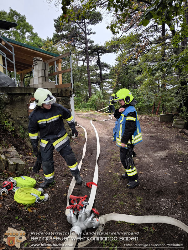 20241005_Abschnittsfeuerwehrübung in Pfaffstätten Waldgebiet Rund um die Rudolf Prokschhütte  Foto: Melanie Raimann FF Pfaffstätten