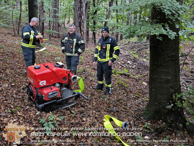 20241005_Abschnittsfeuerwehrübung in Pfaffstätten Waldgebiet Rund um die Rudolf Prokschhütte  Foto: Melanie Raimann FF Pfaffstätten
