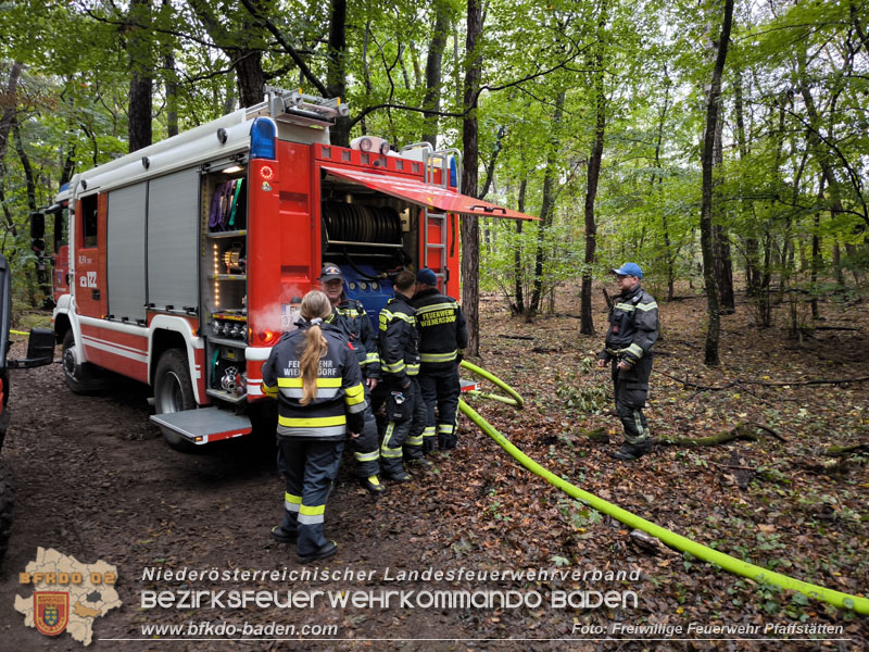20241005_Abschnittsfeuerwehrübung in Pfaffstätten Waldgebiet Rund um die Rudolf Prokschhütte  Foto: Melanie Raimann FF Pfaffstätten