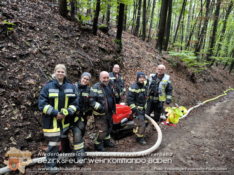 20241005_Abschnittsfeuerwehrübung in Pfaffstätten Waldgebiet Rund um die Rudolf Prokschhütte  Foto: Melanie Raimann FF Pfaffstätten