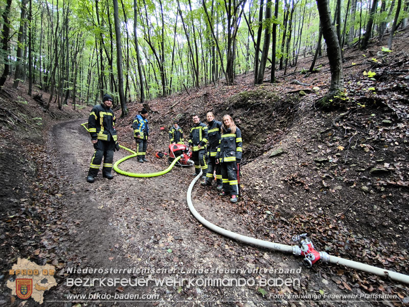 20241005_Abschnittsfeuerwehrübung in Pfaffstätten Waldgebiet Rund um die Rudolf Prokschhütte  Foto: Melanie Raimann FF Pfaffstätten